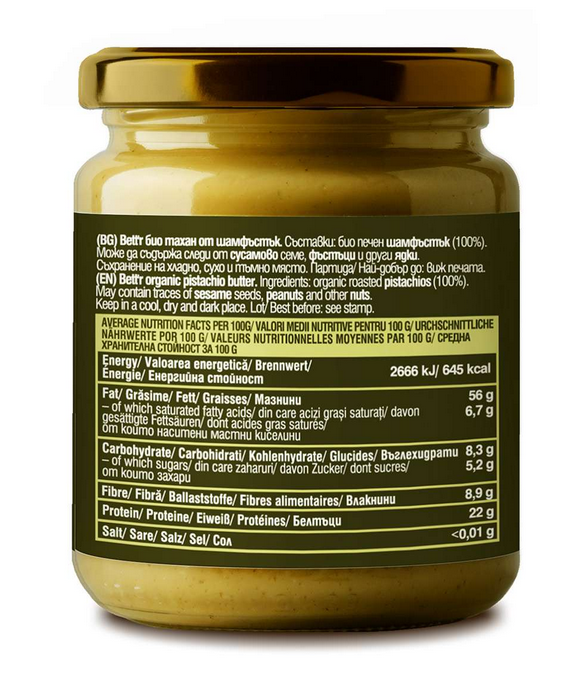 BETT'R Crema de pistacho 200g