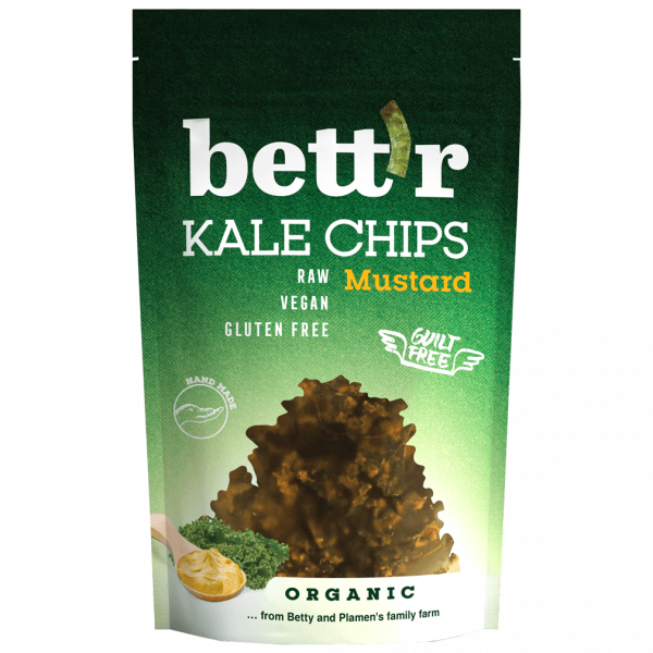 BETTR Kale Chips Mostaza & Cebolla 30g BIO