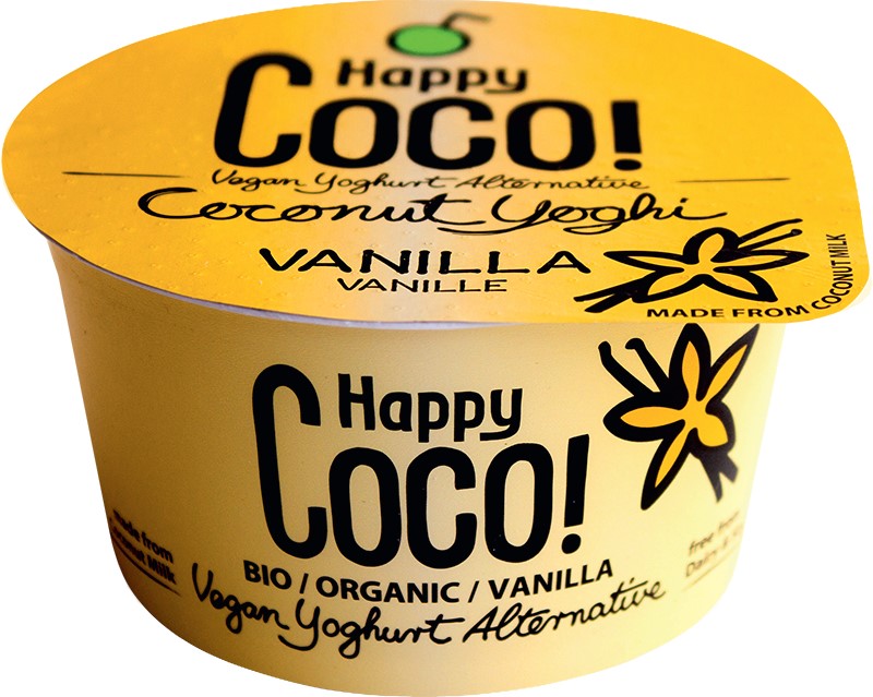 HAPPY COCO Yoghi Vainilla 125g BIO/Organic