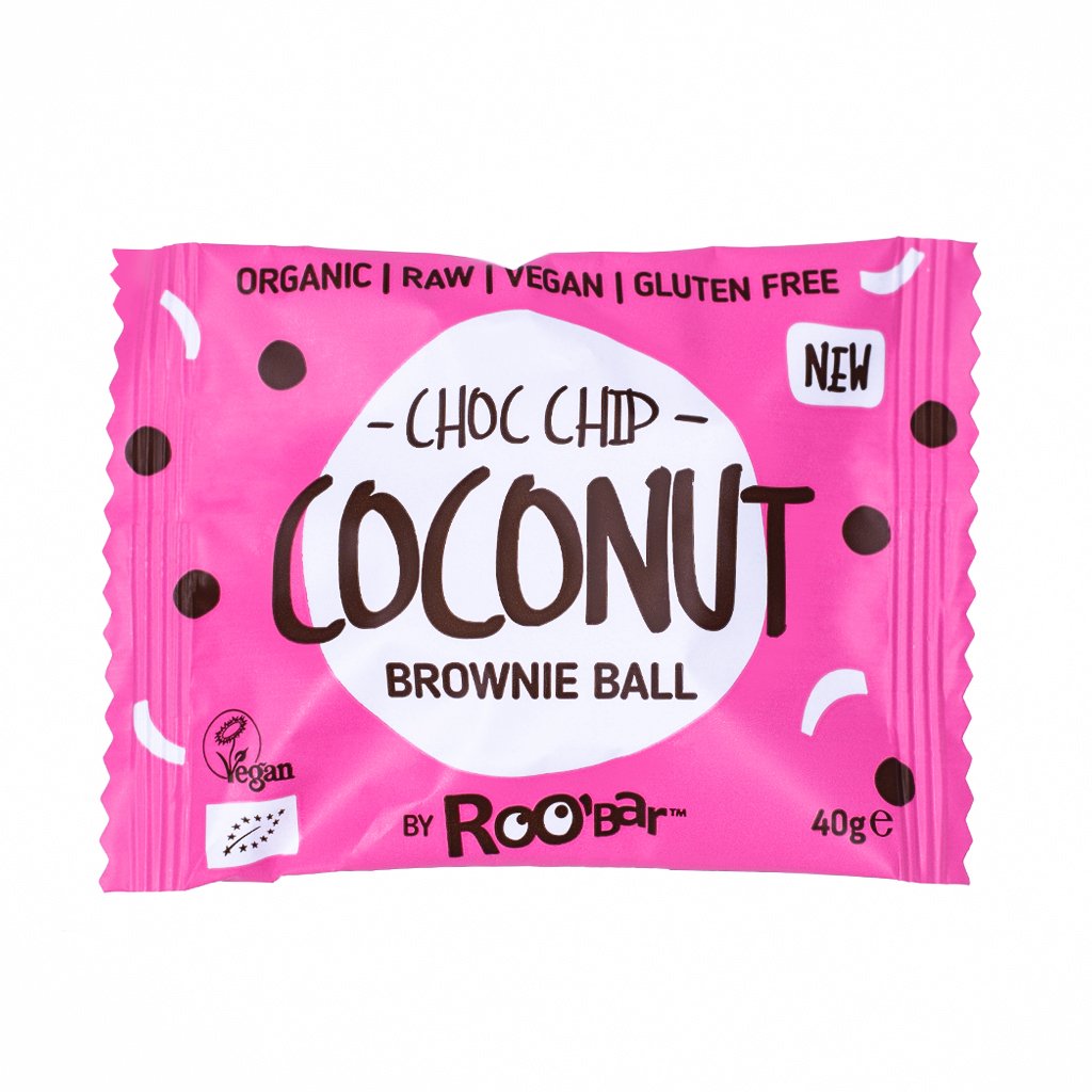 ROOBAR Brownie Ball Choco Chip Coconut 40g