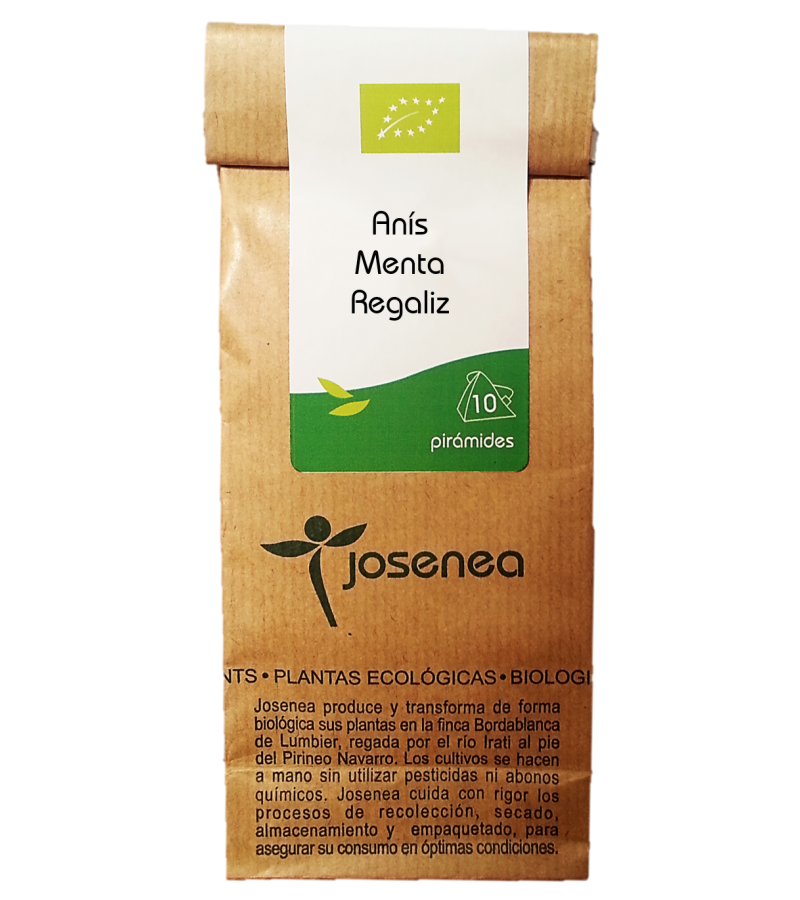 JOSENEA Anis Menta Regaliz 10 piramides