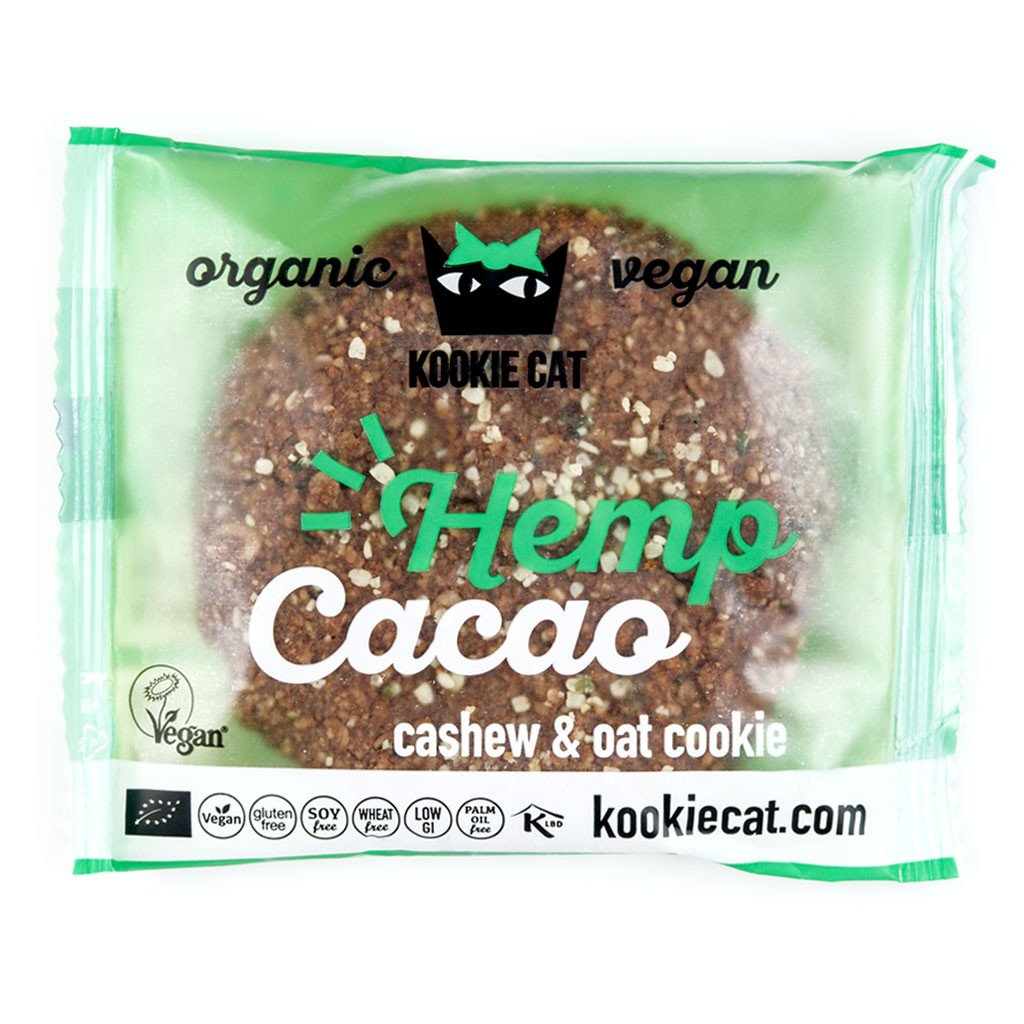 KOOKIE CAT Galleta Cáñamo Cacao SIN GLUTEN  50g