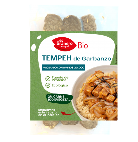 EL GRANERO Tempeh de Garbanzo con Aminos de Coco BIO 170g