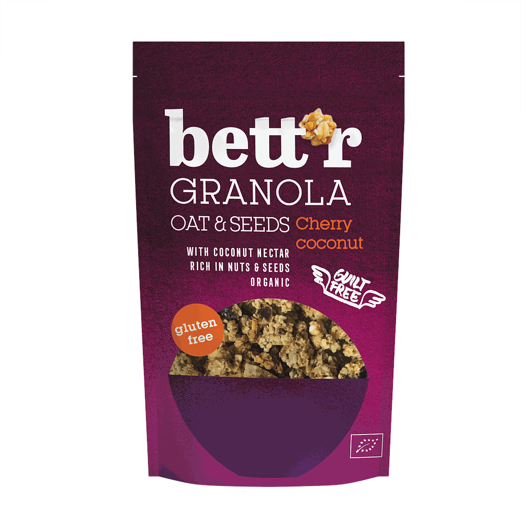 BETTR Granola Frutos Rojos y Coco 300g Gluten free BIO