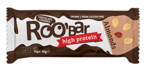 ROOBAR Almendra Extra Proteina cobertura Choco 40g BIO/Eco