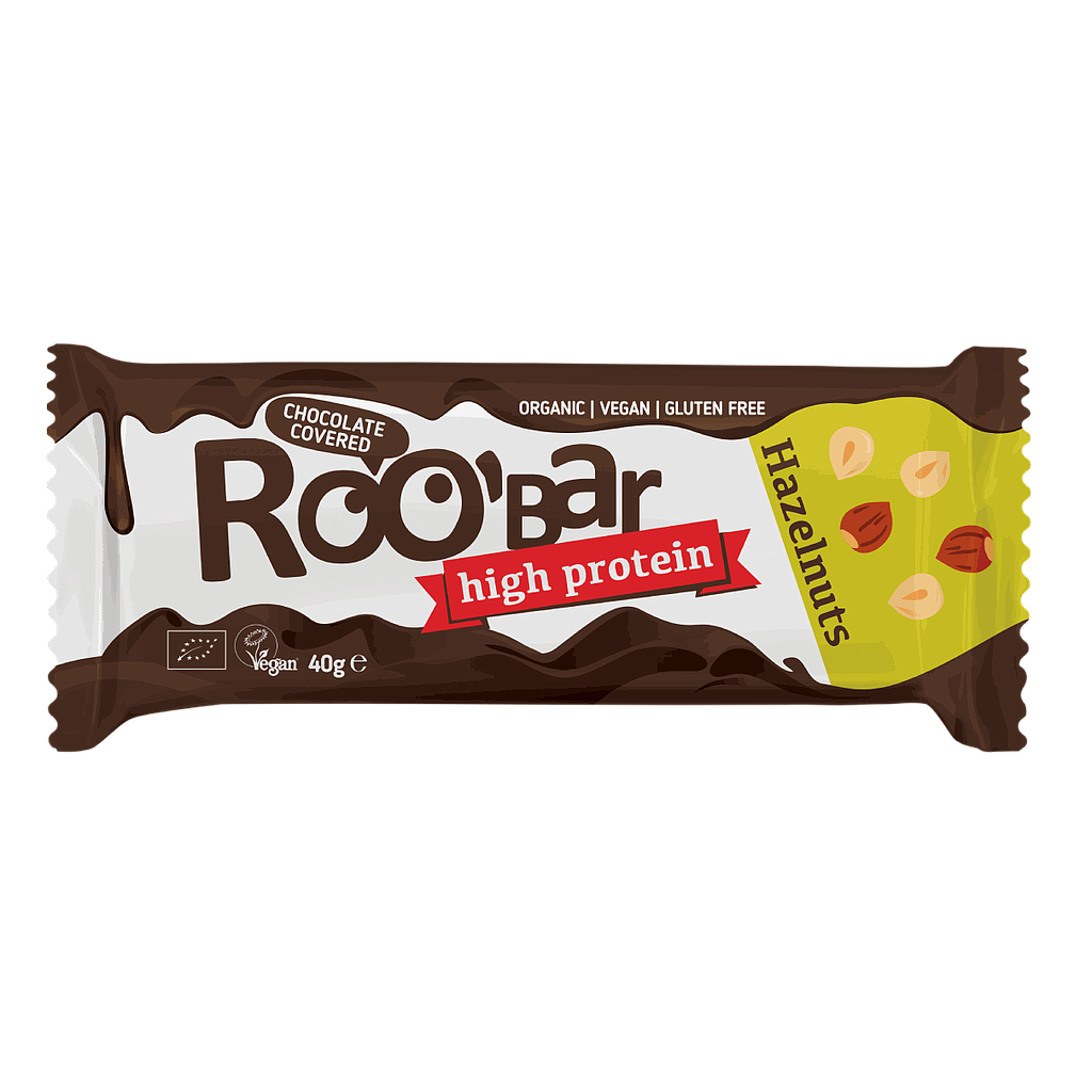 ROOBAR Avellana Extra proteina cobertura Choco 40g