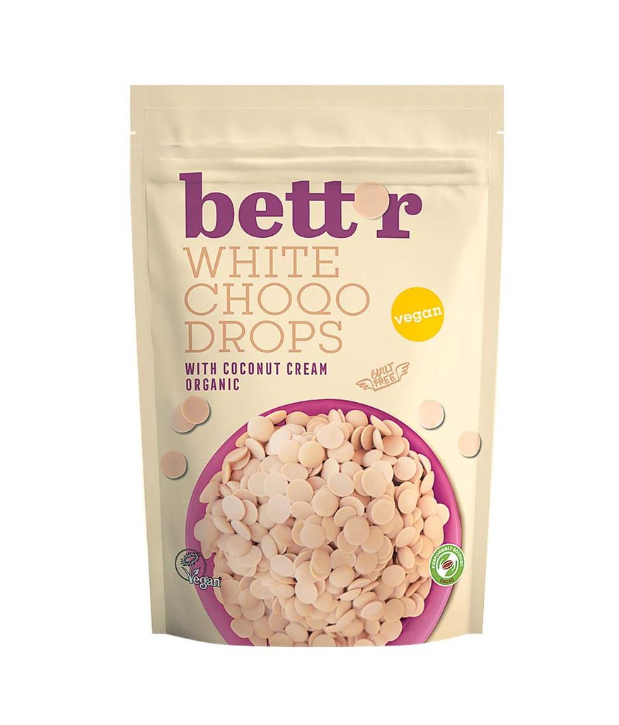 BETT'R Choco Drops White 250g BIO