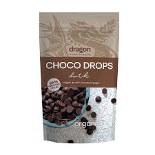 DRAGON Choco Drops Dark 250g BIO