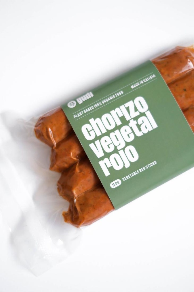 GUDI Chorizo Vegetal Rojo congelado BIO 150g