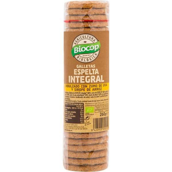 BIOCOP Galletas Maria de Espelta Limon y Jengibre 260g