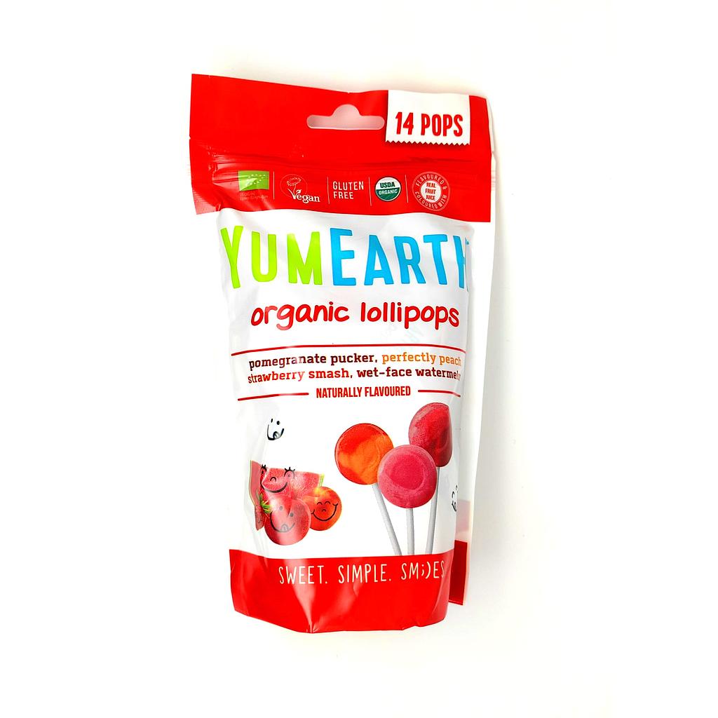 YUMEARTH Piruletas 4 sabores 14 uds