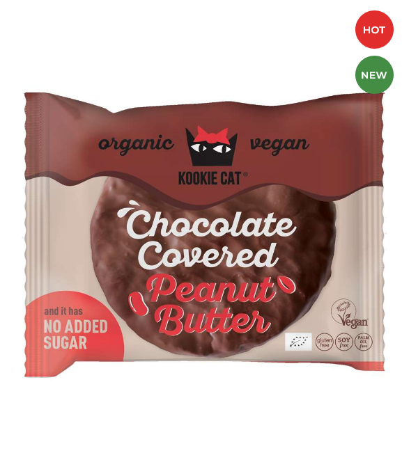 KOOKIE CAT Crema de Cacahuete cobertura Choco s/azúcar 50g BIO