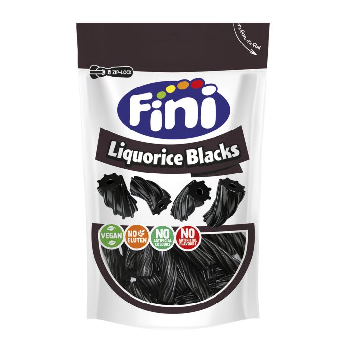 FINI Regaliz Negro Retorcido 180g