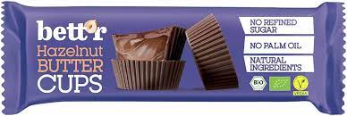 BETT´R Nut Butter Cups Praline Avellana 3 x 13g BIO