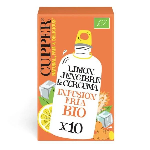 CUPPER Limón y jengibre Fría 10 bolsas