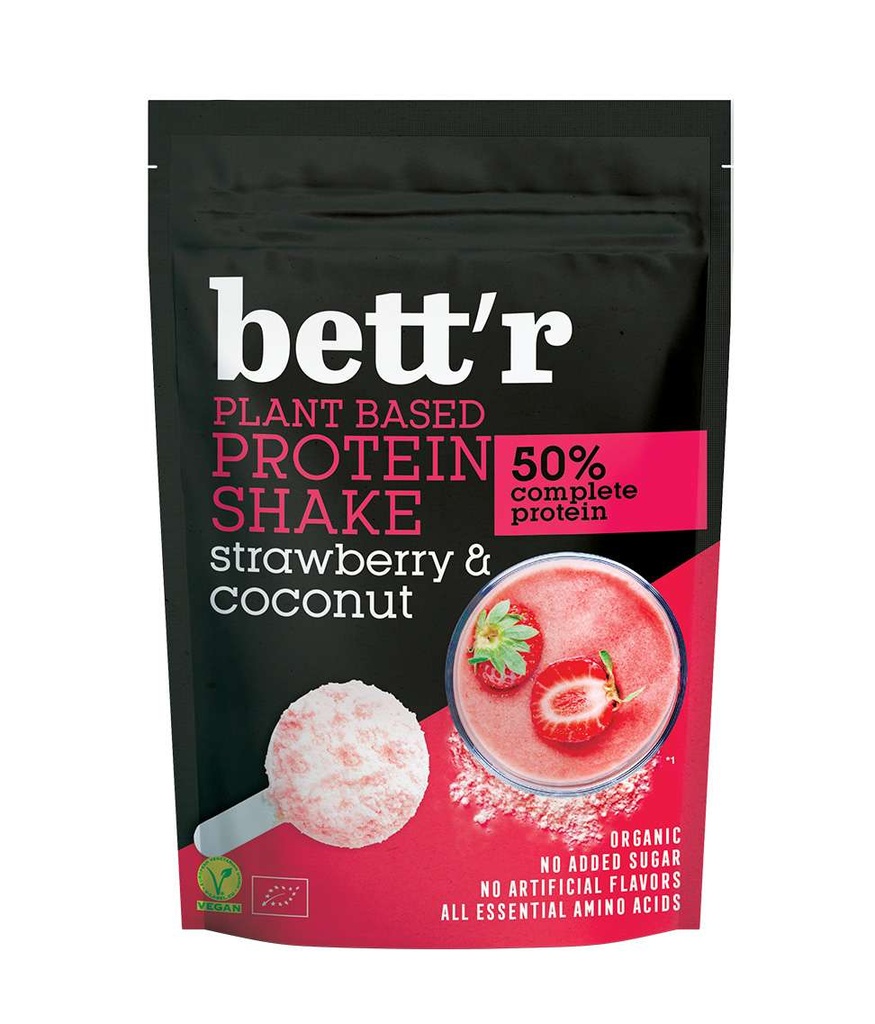 BETT'R Protein Shake Fresa Coco 500g BIO