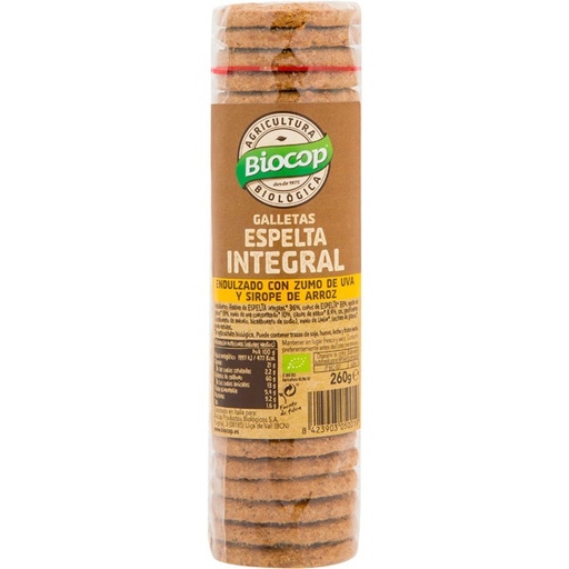 BIOCOP Galletas Maria de Espelta Limon y Jengibre 260g