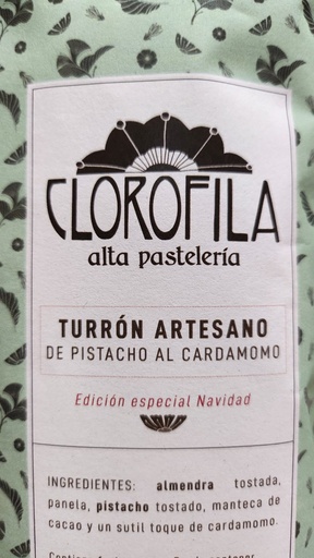 CLOROFILA Turrón pistacho 200g