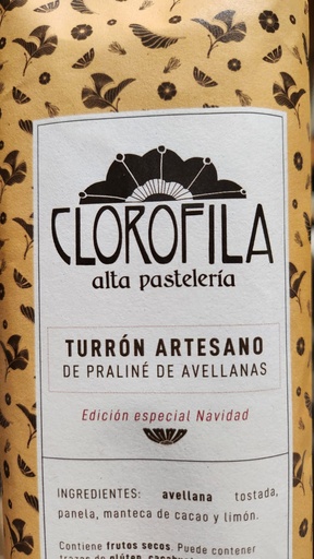 CLOROFILA Turron praline avellana