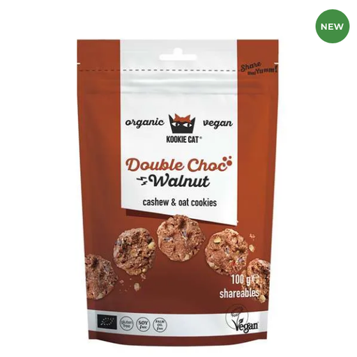KOOKIE CAT Mini Cookies Double Choc y Nueces 100g BIO