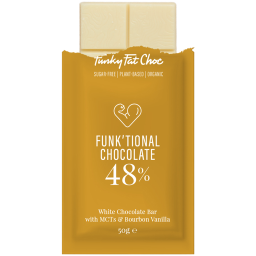 FUNKY FAT Chocolate Keto Blanco 48% 50g