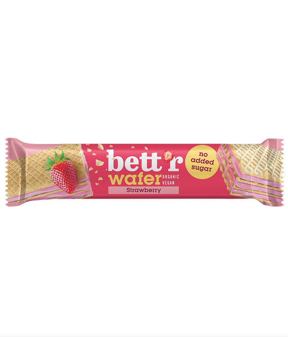 BETT'R Barquillo con crema de fresa 30g