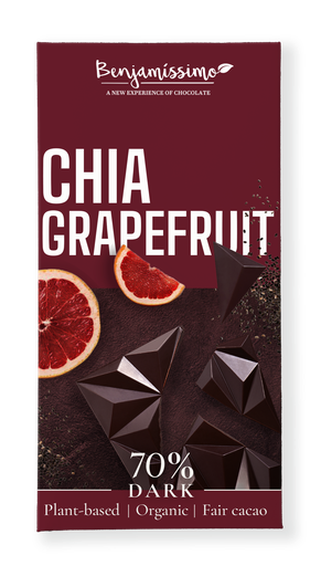 BENJAMISSIMO Chia pomelo Dark 70% 60g