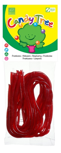 CANDY TREE Cordones de regaliz de fresa 75g