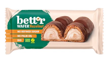 BETT'R Wafer crema avellana 63% 33g