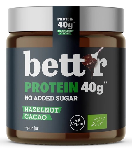 BETT'R Crema HIGH PROTEIN avellana y cacao BIO 250g