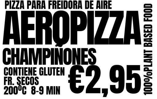 AEROPIZZA Champiñones y queso vegetal 175g